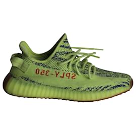Autre Marque-ADIDAS YEEZY BOOST 350 V2 Sneakers in Semi Frozen Yellow Primeknit-Yellow