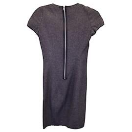 Isabel Marant-Isabel Marant Etoile Cowl Neck Shift Dress in Grey Wool-Grey