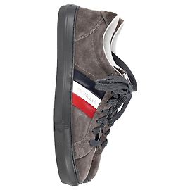 Moncler Baskets New Monaco en Daim Gris Marron