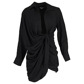 Jacquemus-Jacquemus La Robe Bahia Dress in Black Viscose-Black