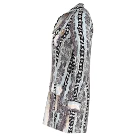 Diane Von Furstenberg-Diane Von Furstenberg Long Sleeve Tunic Dress in Multicolor Silk-Other,Python print