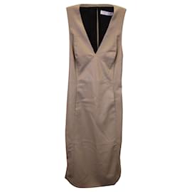 Proenza Schouler-Ärmelloses Cut-Out-Kleid von Proenza Schouler aus beigem Polyurethan.-Braun,Beige