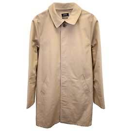 Apc UNA.PAG.do. Gabardina Urban Mac de algodón beige Castaño Beige
