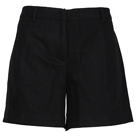 Miu Miu Flared Shorts in Black Wool Black