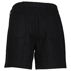 Miu Miu-Miu Miu Flared Shorts in Black Wool-Black