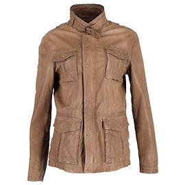Giacca Armani Collezioni con bottoni in pelle marrone Marrone