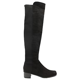 Stuart Weitzman-Botas hasta la rodilla Stuart Weitzman Reserve en ante negro-Negro