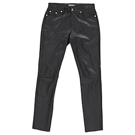 Calvin Klein-Calvin Klein Jeans in Black Lambskin Leather-Black