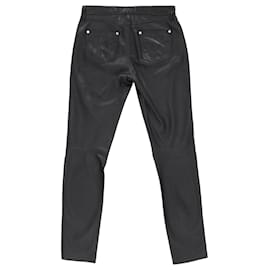 Calvin Klein-Calvin Klein Jeans in Black Lambskin Leather-Black
