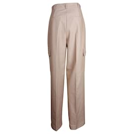 Autre Marque-The Frankie Shop Maesa Cargo Pants in Beige Polyester-Brown