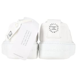 Stella Mc Cartney Stella McCartney S-vague 3 Baskets Alter Sporty Mat en Cuir Blanc Blanc