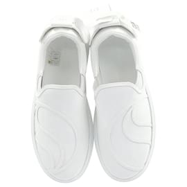Stella Mc Cartney-Stella McCartney S-wave  3 Alter Sporty Mat Sneakers aus weißem Leder-Weiß