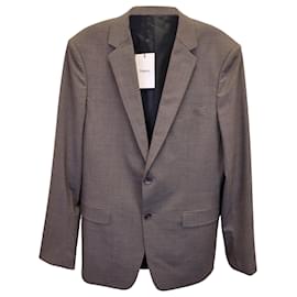 Theory-Theory Single-Breasted Blazer in Brown Wool-Brown
