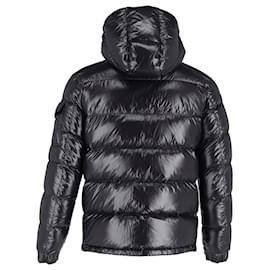 Moncler-Moncler Maya Down Jacket in Black Polyester-Black