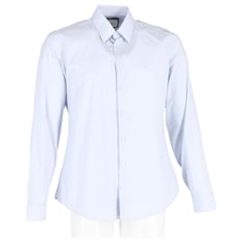 Gucci-Camicia Gucci Button-Up in cotone azzurro-Blu,Blu chiaro