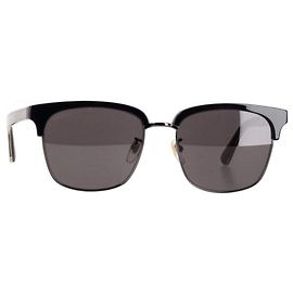 Gucci GG0382S001M Half-Rim Sunglasses in Black Plastic Black
