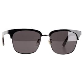 Gucci-Gucci GG0382S001M Half-Rim Sunglasses in Black Plastic-Black