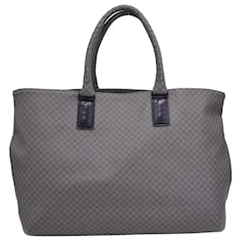 Bottega Veneta-Bottega Veneta Tote Bag in Grey Coated Canvas-Grey