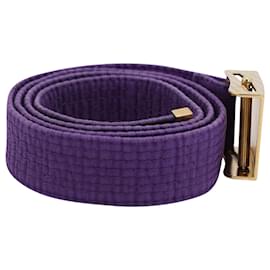 Balenciaga-Cintura da karate con logo Balenciaga in cotone viola-Porpora