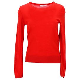 Hugo Boss Boss Merino Super Fine Pullover aus roter Wolle Rot