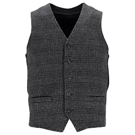 Emporio Armani-Emporio Armani Vest in Black Virgin Wool-Black