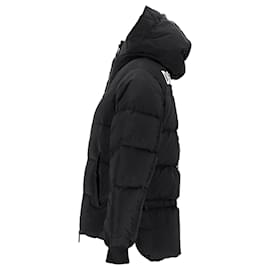 Dsquared2-Dsquared2 Anorak bordado con capucha en poliéster negro-Negro