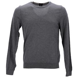 Hugo Boss Strickpullover aus grauer Wolle Braun