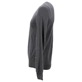 Hugo Boss-Hugo Boss Knit Sweater in Grey Wool-Brown