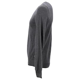 Hugo Boss-Hugo Boss Knit Sweater in Grey Wool-Grey