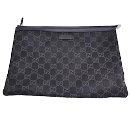 Gucci-Gucci GG-Tasche aus schwarzem Canvas-Schwarz