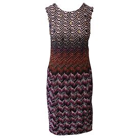 Missoni Minivestido en zigzag sin mangas de algodón multicolor Otro Impresión de pitón