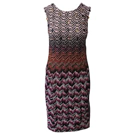 Missoni-Missoni Zigzag Sleeveless Mini Dress in Multicolor Cotton-Other,Python print