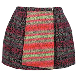 Kenzo-Kenzo Graphic Wrap Skirt in Multicolor Cotton-Other,Python print