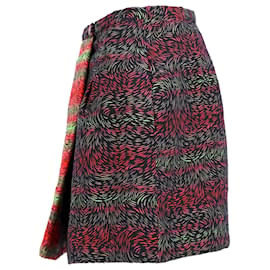 Kenzo-Kenzo Graphic Wrap Skirt in Multicolor Cotton-Multiple colors