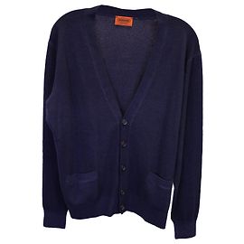 Missoni Cardigan aus marineblauem Kaschmir Marineblau