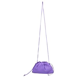Bottega Veneta-Bottega Veneta Mini Pouch Clutch in Purple Leather-Purple