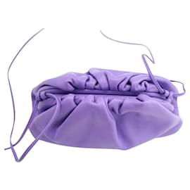 Bottega Veneta-Mini pochette Pouch di Bottega Veneta in pelle viola-Porpora