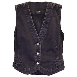 Chaleco Rachel Comey en denim de algodón color carbón Negro