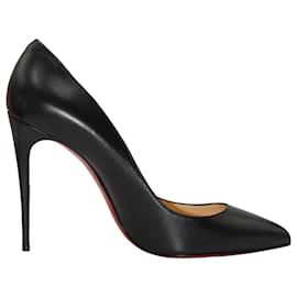 Christian Louboutin-Christian Louboutin Pigalle Follies 100 Zapatos de salón en cuero negro-Negro