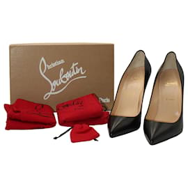 Christian Louboutin-Christian Louboutin Pigalle Follies 100 Pumps in Black Leather-Black