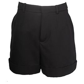 Saint Laurent Mini Shorts Sob Medida em Lã Preta Preto