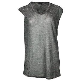 Isabel Marant Sparkly Top in Black Viscose Black