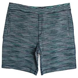 Missoni-Missoni Striped Stretch Shorts in Multicolor Cotton-Multiple colors
