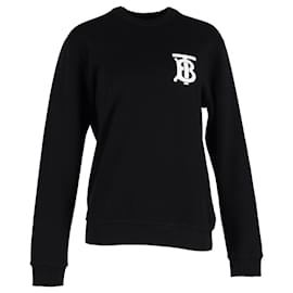 Burberry-Burberry Dryden Sweatshirt in Black Cotton-Black