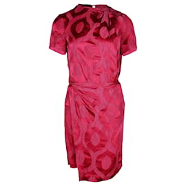 Isabel Marant-Isabel Marant Servane Mini Wrap Dress in Red Viscose-Red