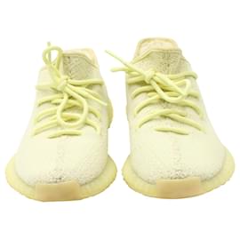 Autre Marque-ADIDAS YEEZY BOOST 350 V2 Sneakers in Ice Yellow Cotton Knit-Yellow