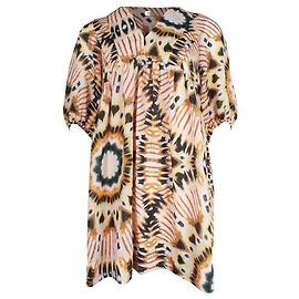 Ba&Sh Cleo Printed Loose Shift Dress in Multicolor Polyester Other Python print