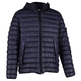 Stone Island Garment Dyed Down Jacket in Navy Blue Polyamide Navy blue