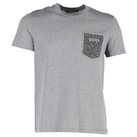Camiseta con detalle de bolsillo Louis Vuitton en algodón gris Gris