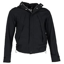 Sandro-Sandro Paris Rain Jacket in Black Polyester-Black